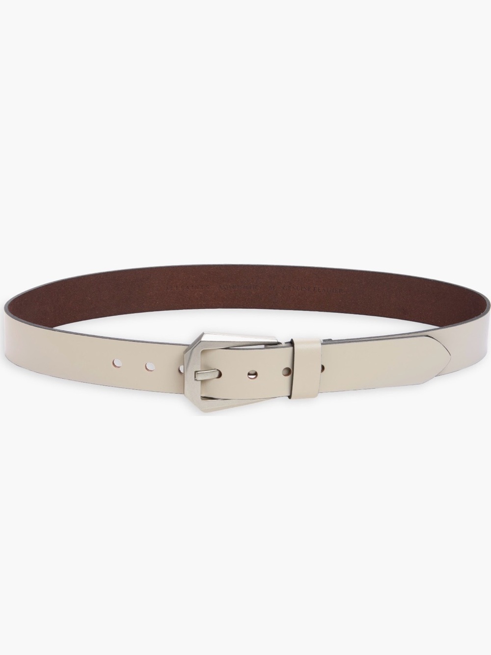 NWT AllSaints Western Hexagonal Buckle Leather Belt